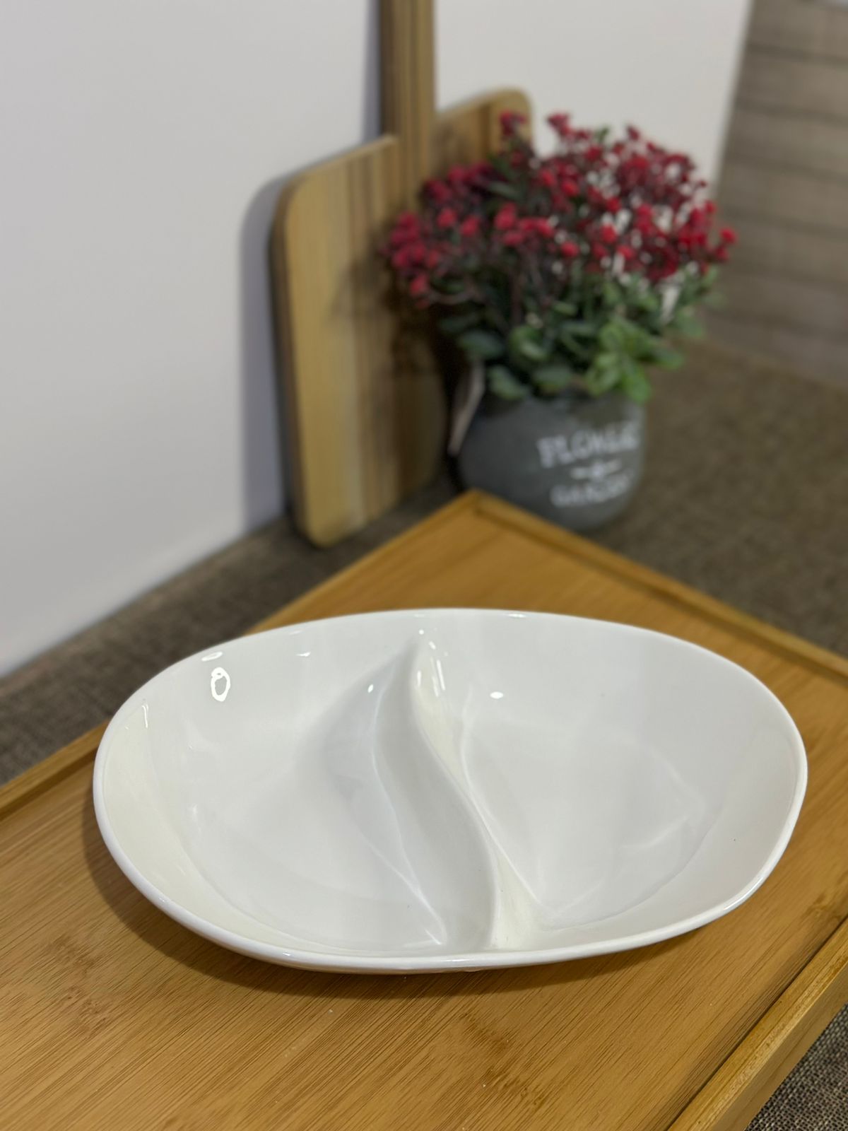 Divider Plate (2 compartments) - Diqqawi Plates