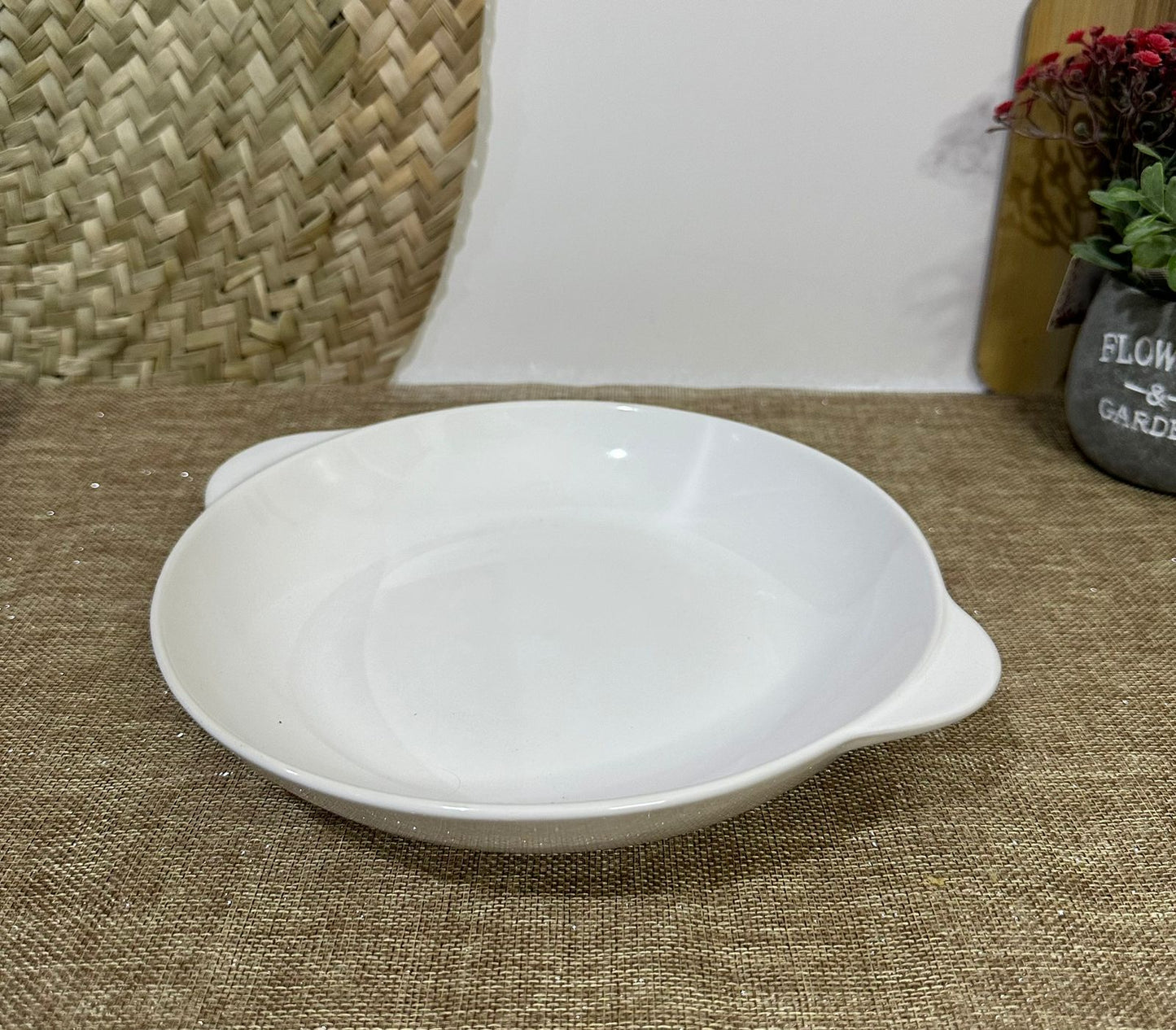 Medium Stylish Porcelain Serving Dish Bowl-styl1 - Diqqawi Plates