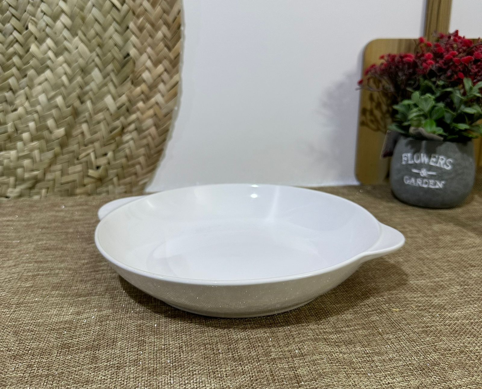 Medium Stylish Porcelain Serving Dish Bowl-styl1 - Diqqawi Plates