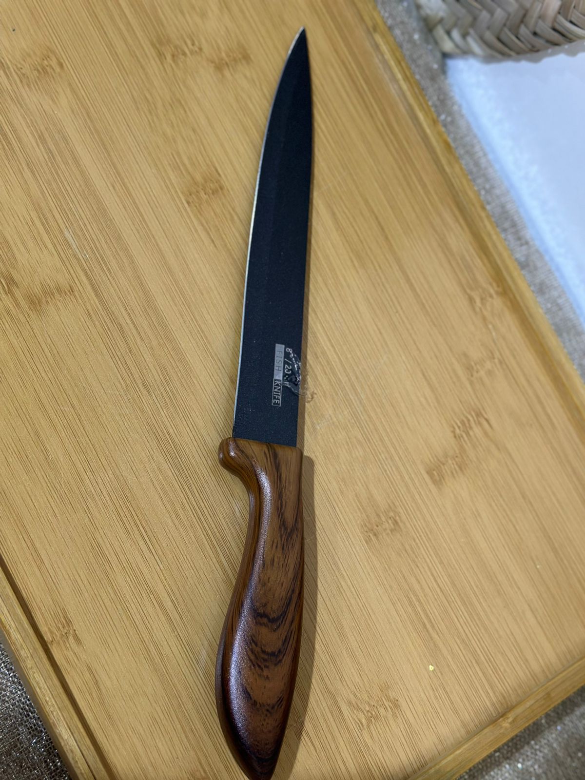 Stainless Steel Fish Knife with wooden hand - Diqqawi Plates