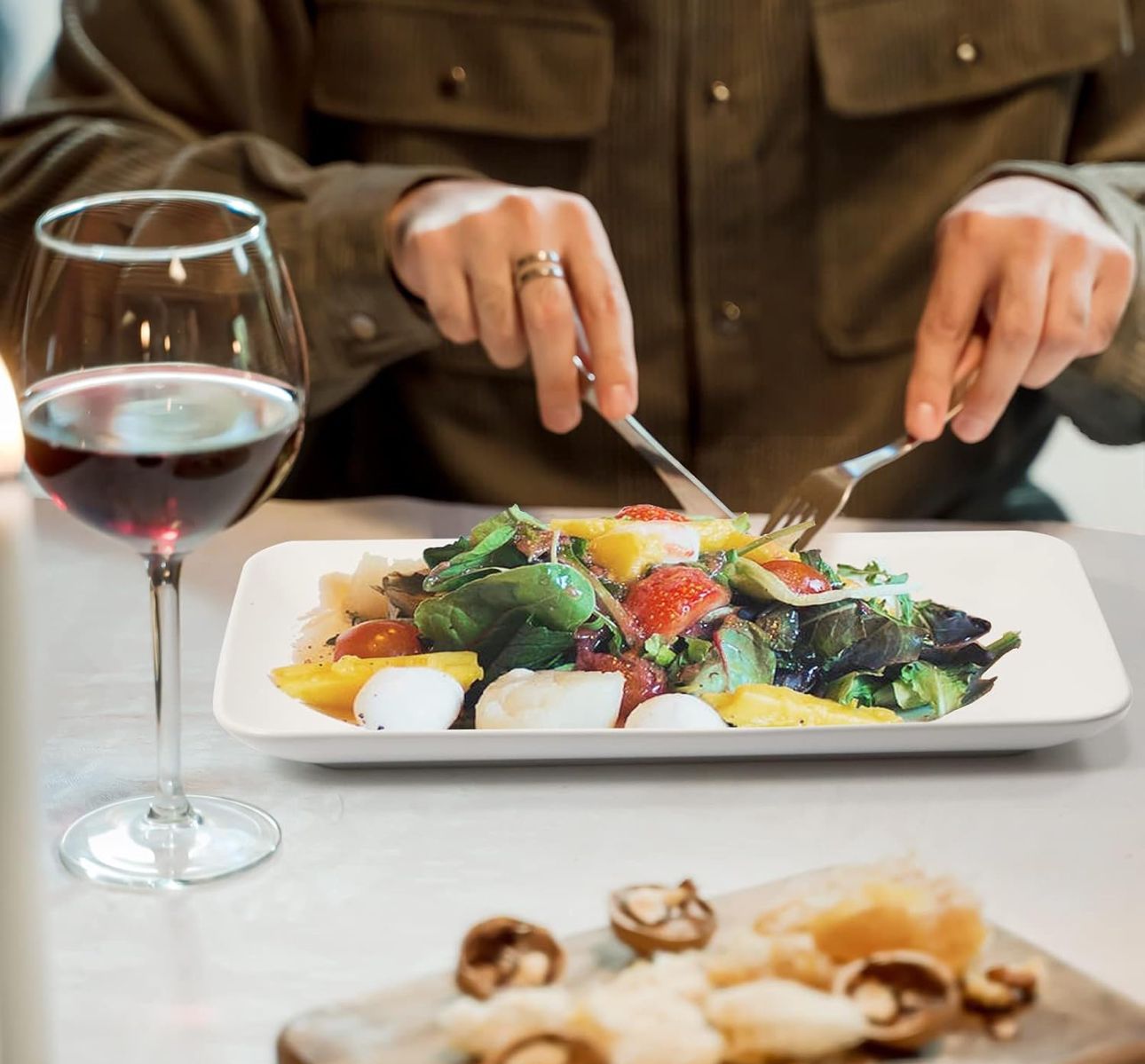 Rectangle Porcelain serving dish plate - Diqqawi Plates