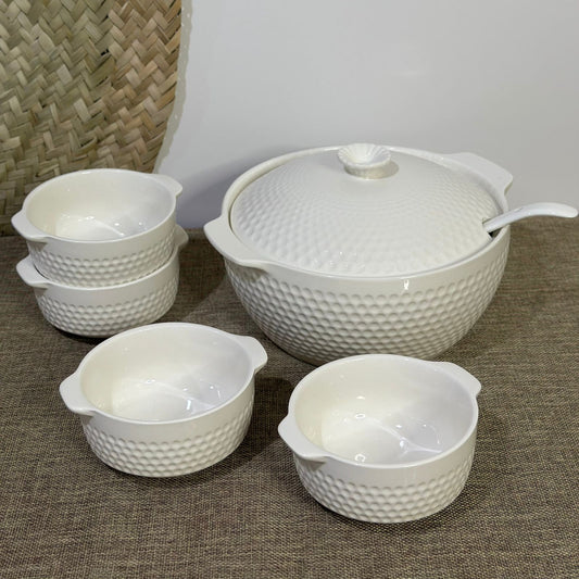 6 pcs set White Porcelain package - Diqqawi Plates