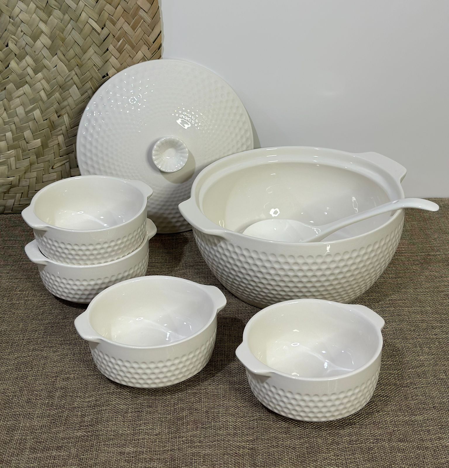 6 pcs set White Porcelain package - Diqqawi Plates