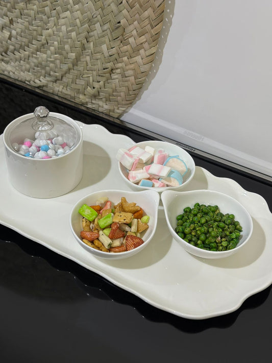 4pcs Luxury Porcelain Serving bowls - Diqqawi Plates