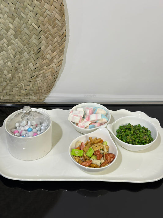 4pcs Luxury Porcelain Serving bowls - Diqqawi Plates