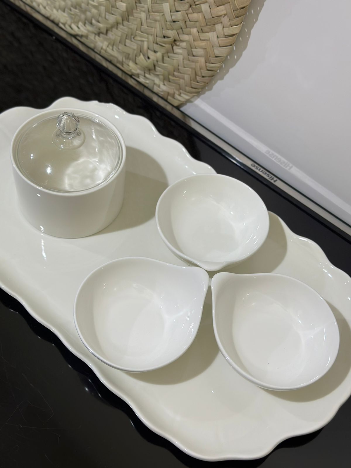 4pcs Luxury Porcelain Serving bowls - Diqqawi Plates
