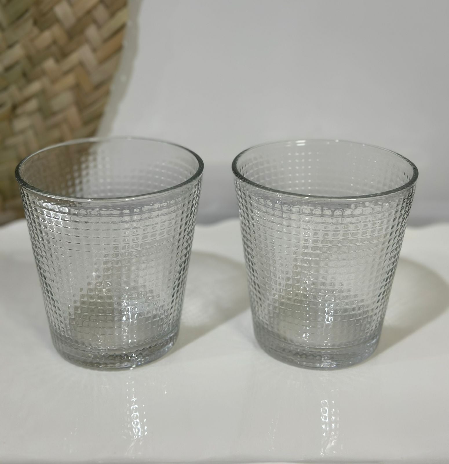 3pcs set Glass Serving Dessert plate with Lid and 2 cups - Diqqawi Plates