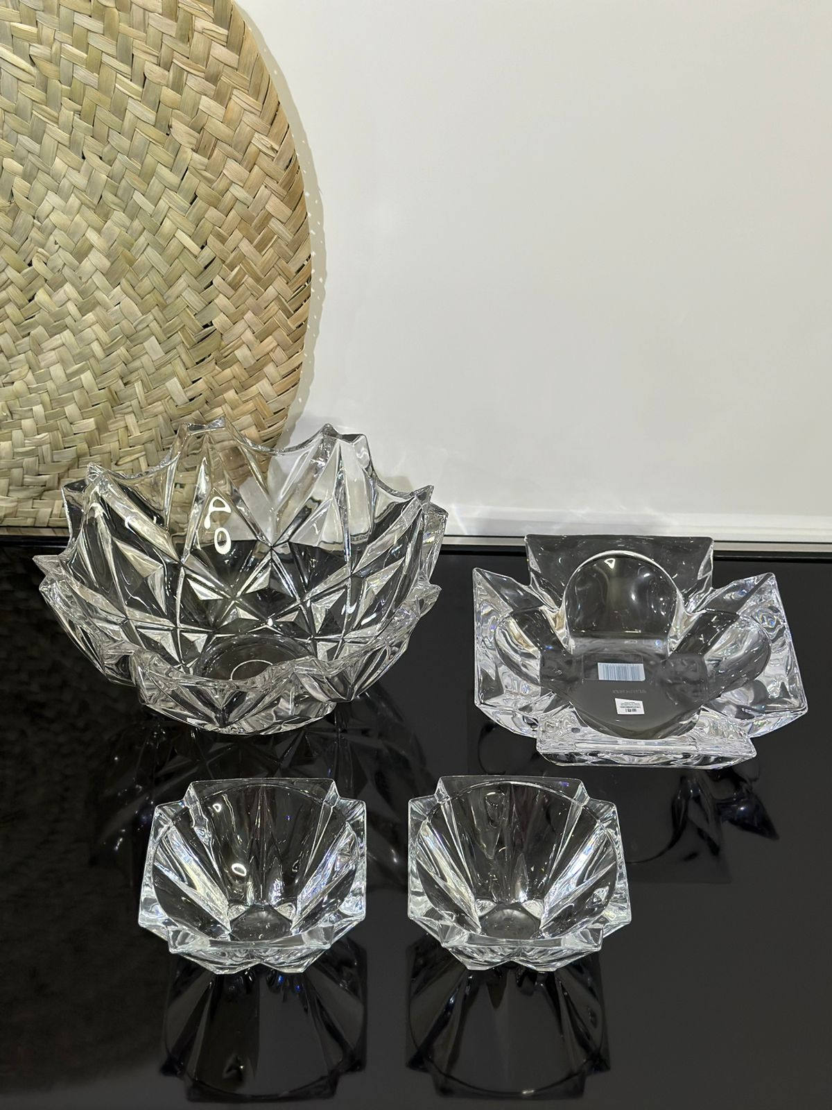 4pcs set Luxury Glass Serving Bowls - Diqqawi Plates