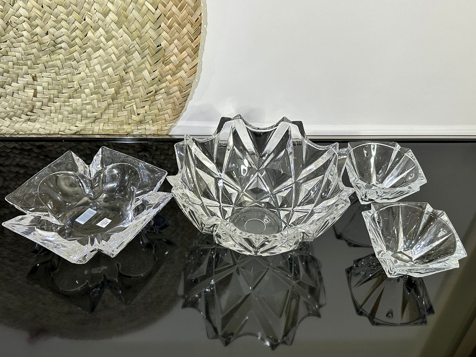 4pcs set Luxury Glass Serving Bowls - Diqqawi Plates