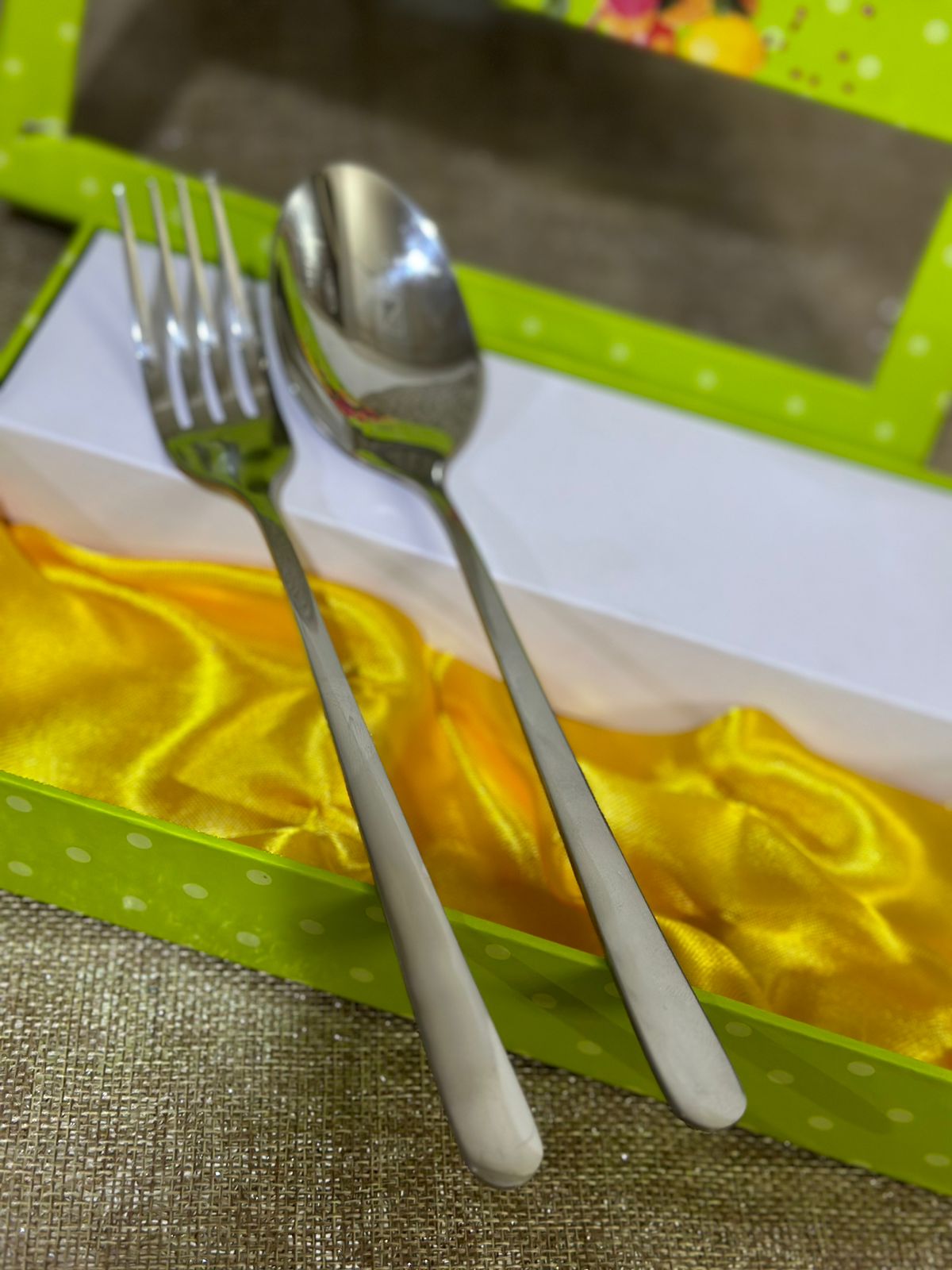 12 pcs Premium Stainless Steel Cutlery Fork and Spoon - Diqqawi Plates