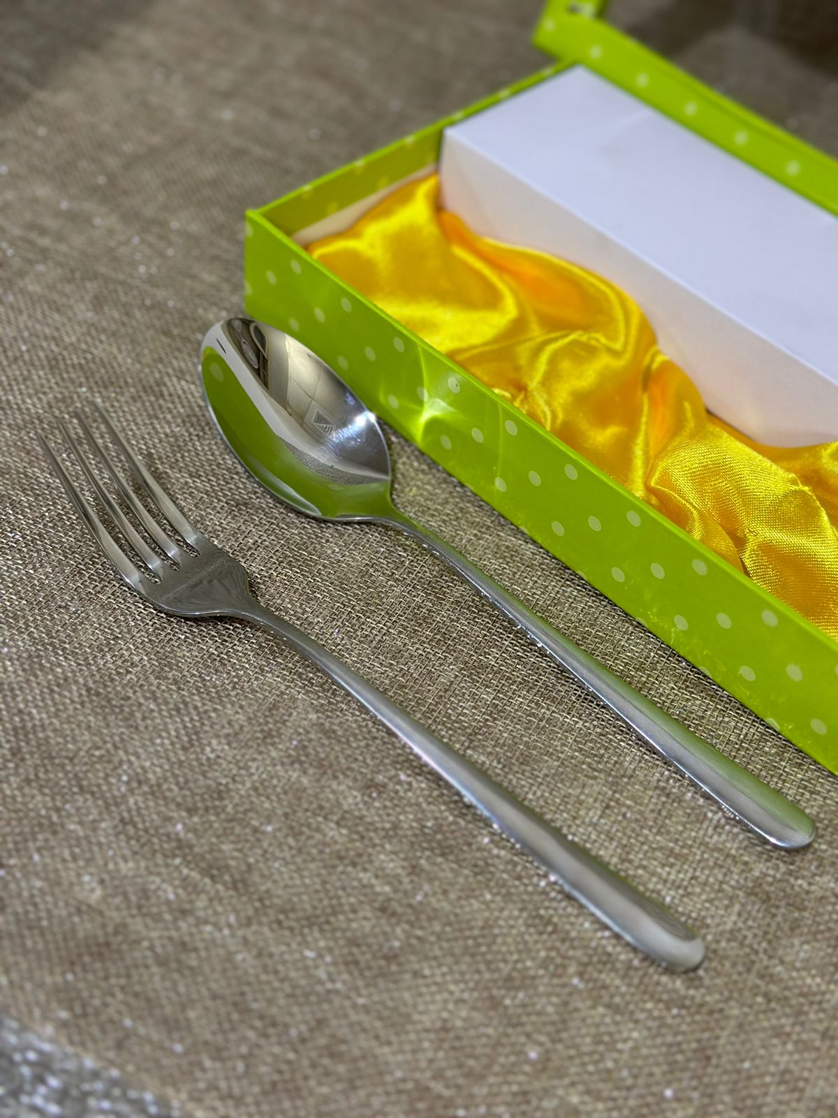 12 pcs Premium Stainless Steel Cutlery Fork and Spoon - Diqqawi Plates