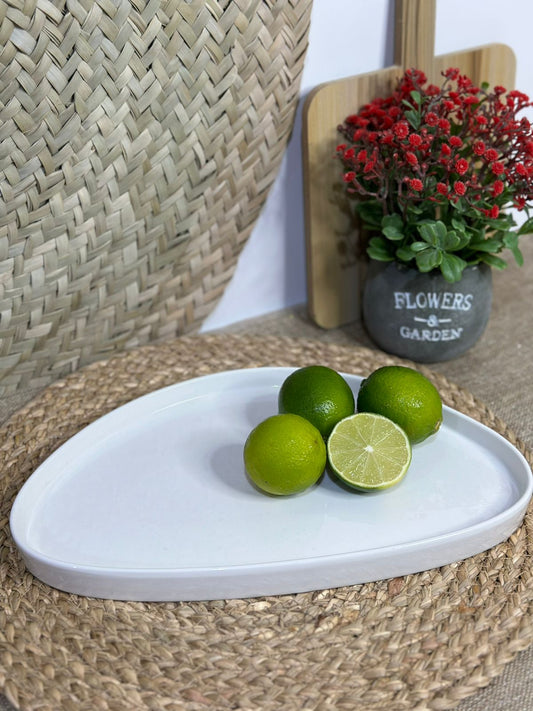 Luxury Large Porcelain triangular dish plate - Diqqawi Plates