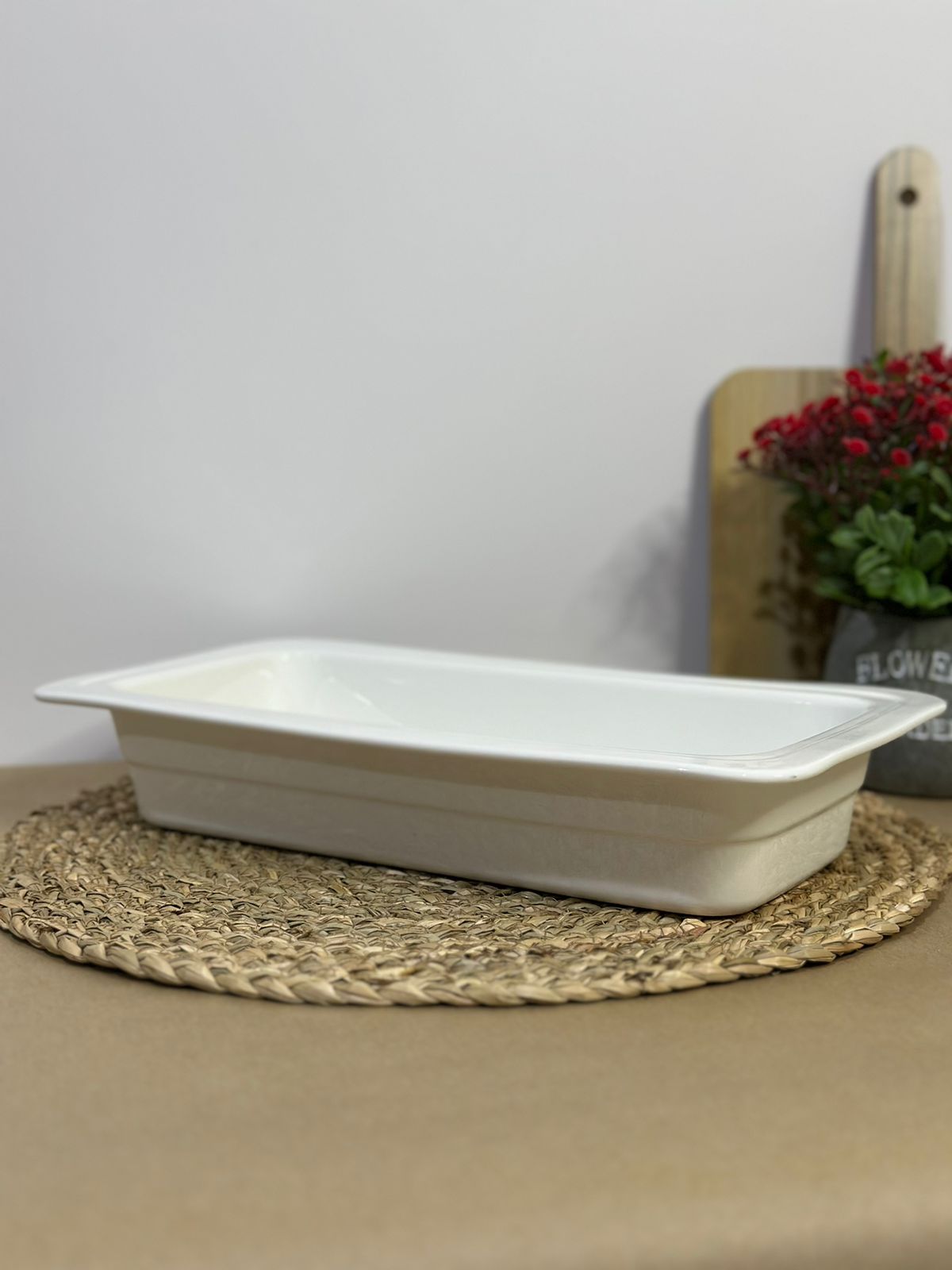 Large Porcelain Rectangular Dish Bowl styl17 - Diqqawi Plates