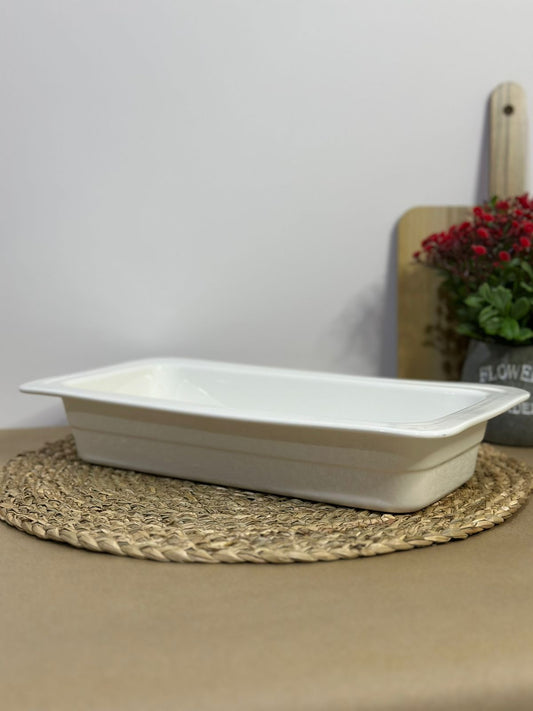 Large Porcelain Rectangular Dish Bowl styl17 - Diqqawi Plates
