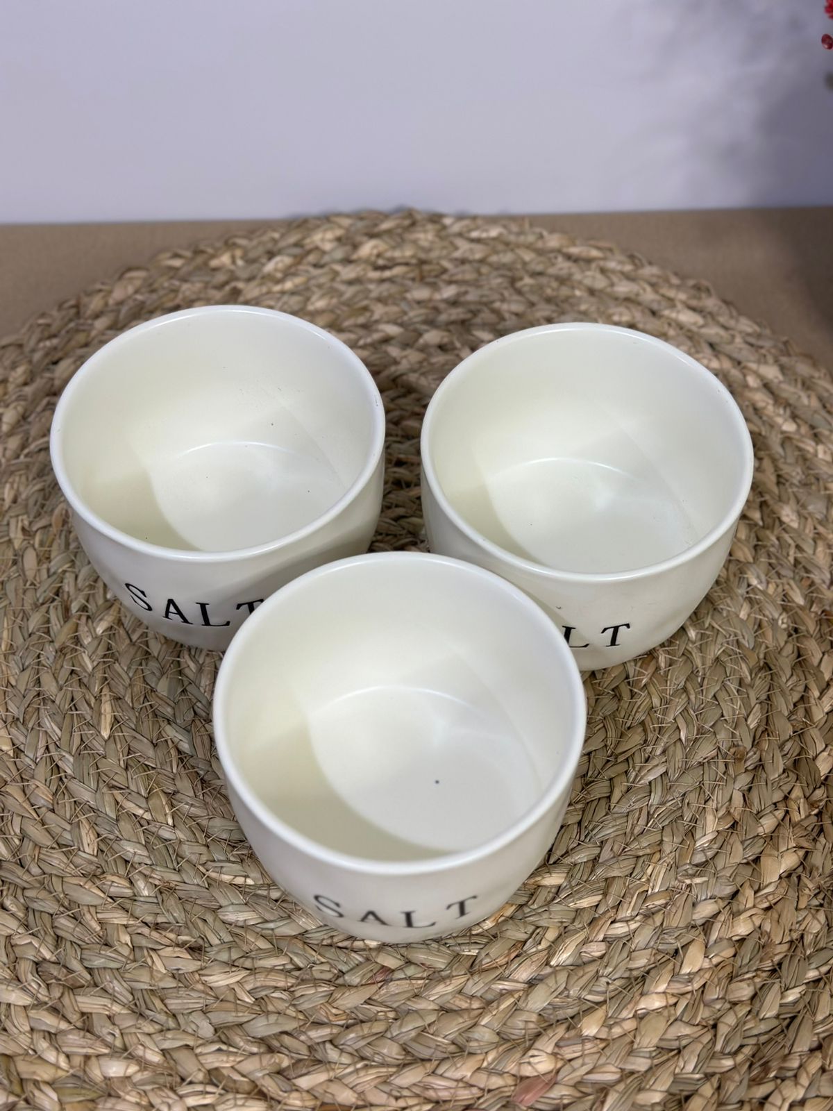 Medium Salt Porcelain Bowl Container - Diqqawi Plates