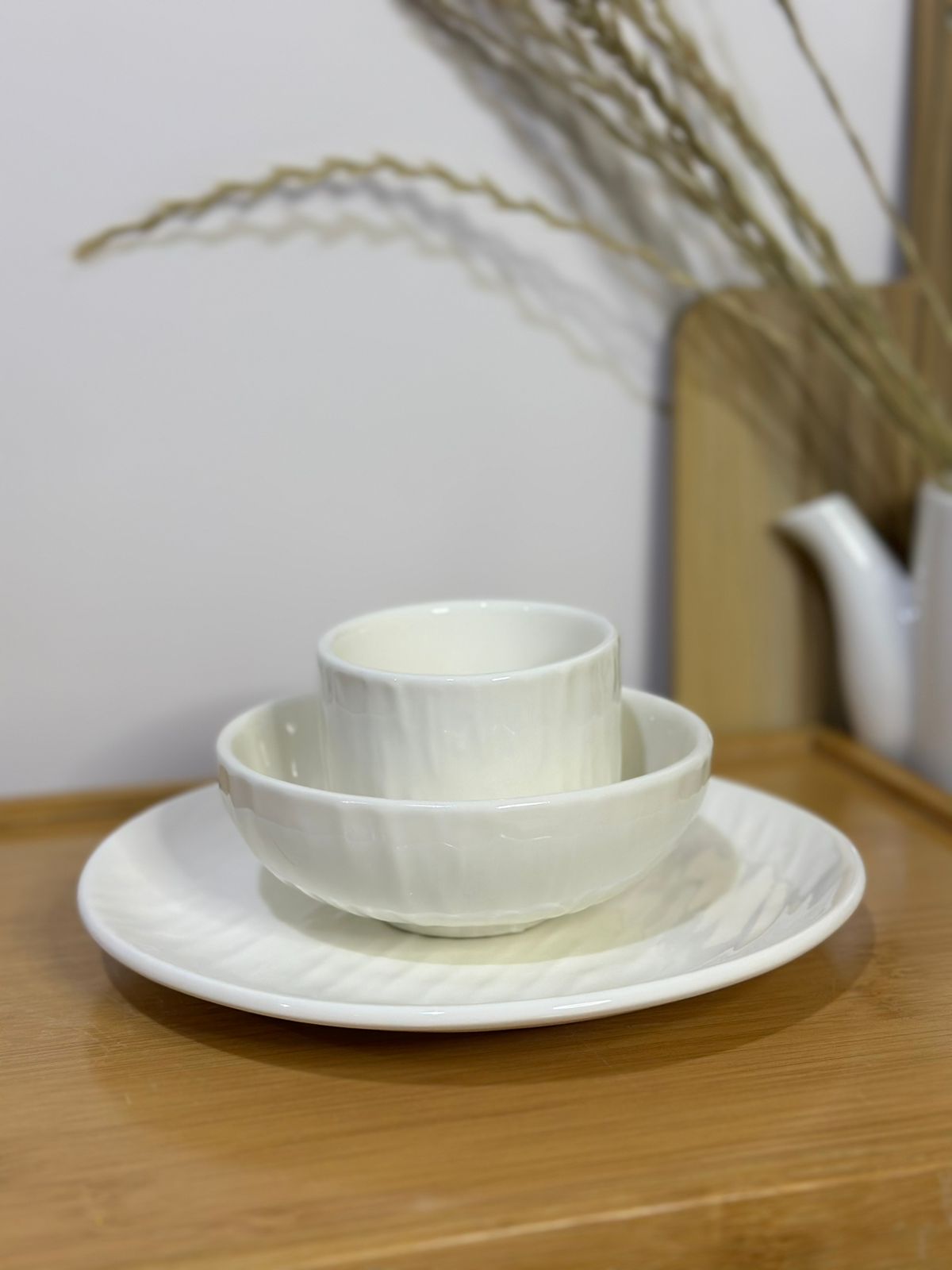 3 pcs set Premium plate, bowl & Cup - Diqqawi Plates