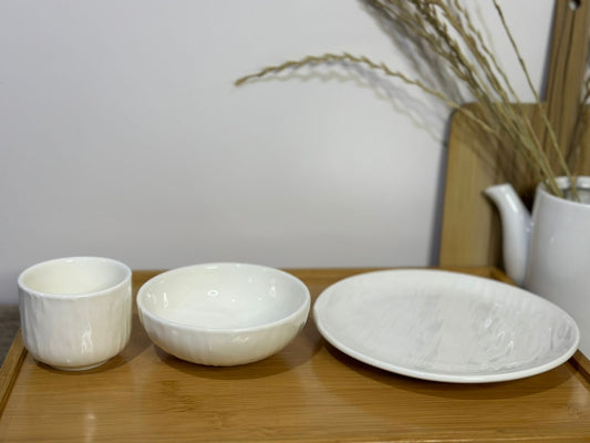 3 pcs set Premium plate, bowl & Cup - Diqqawi Plates