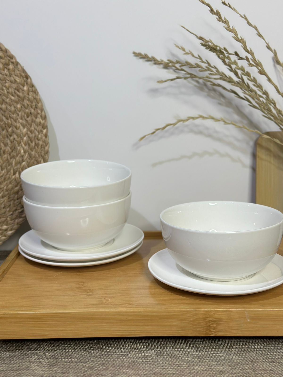 Luxury Medium Porcelain Bowl with plate styl4 - Diqqawi Plates