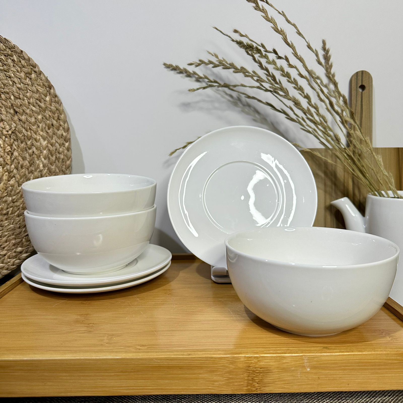 Luxury Medium Porcelain Bowl with plate styl4 - Diqqawi Plates