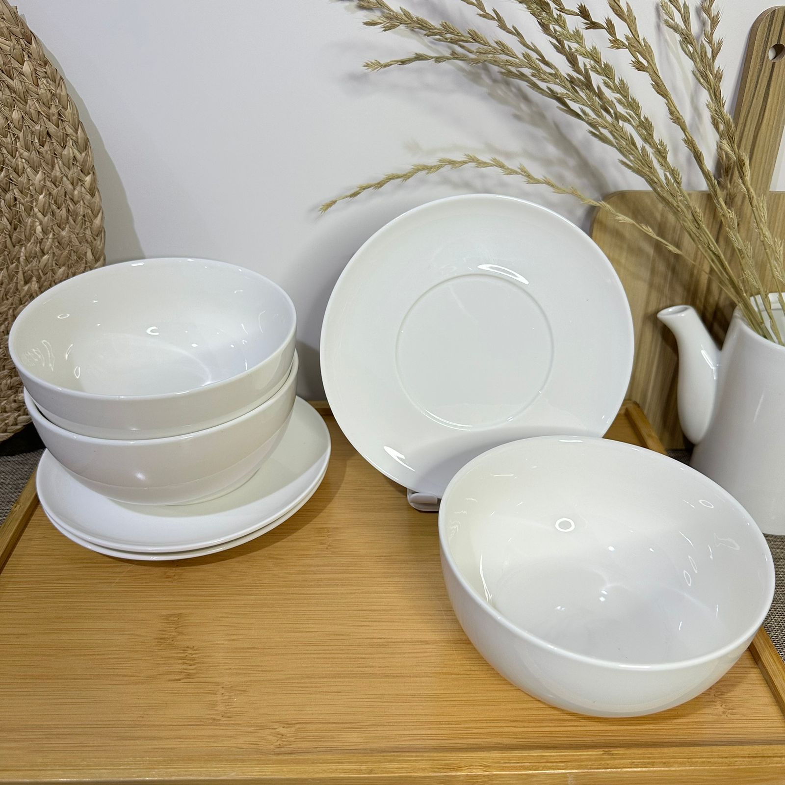 Luxury Medium Porcelain Bowl with plate styl4 - Diqqawi Plates