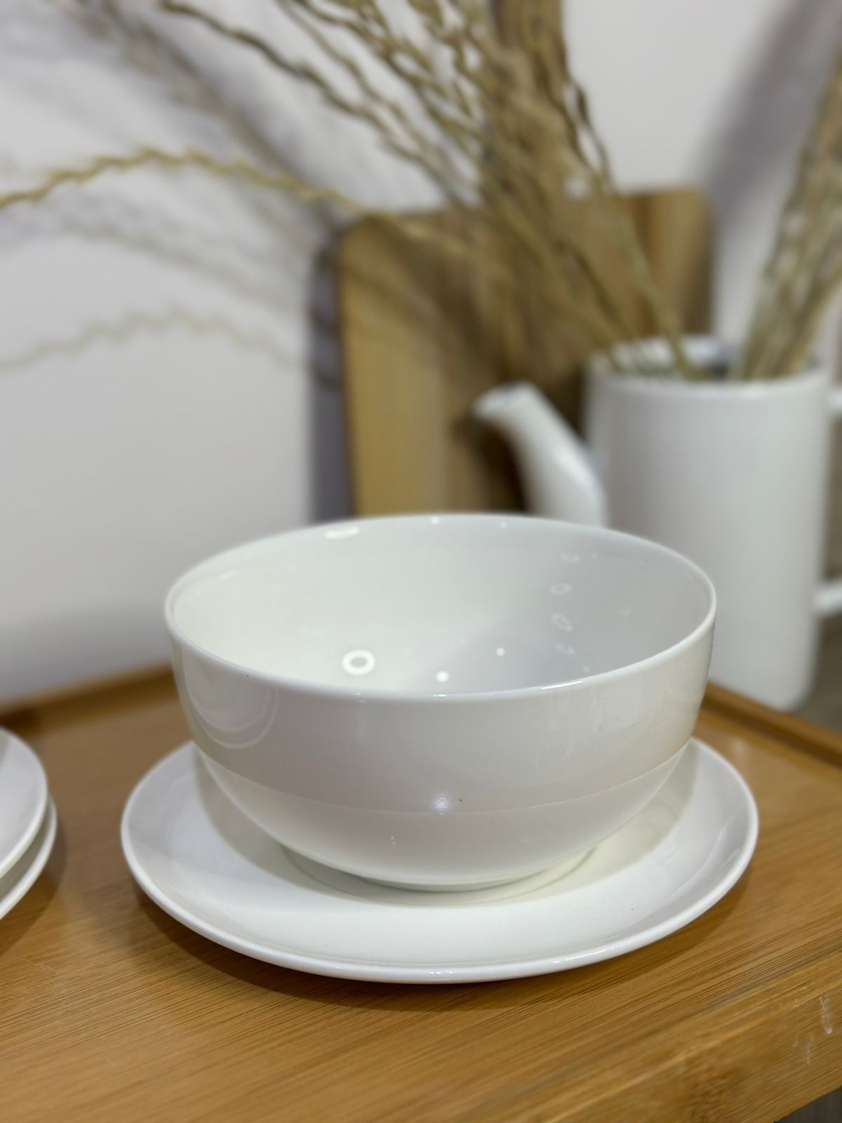 Luxury Medium Porcelain Bowl with plate styl4 - Diqqawi Plates