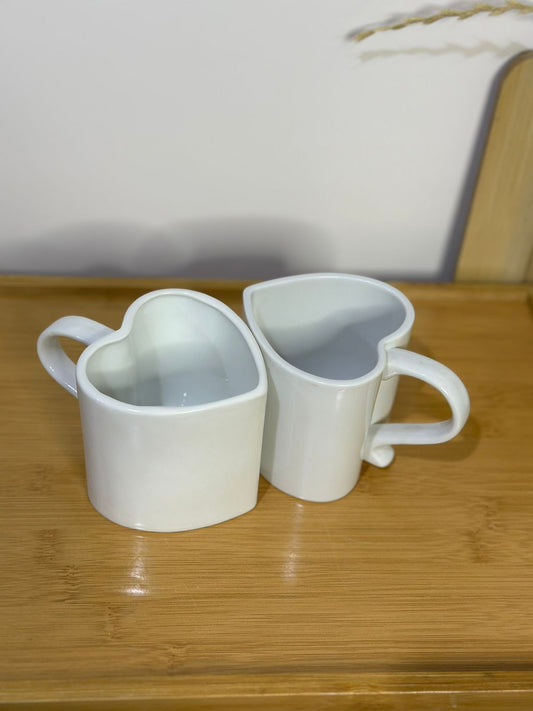 2pcs Luxury Porcelain Tea Cup Love style - Diqqawi Plates