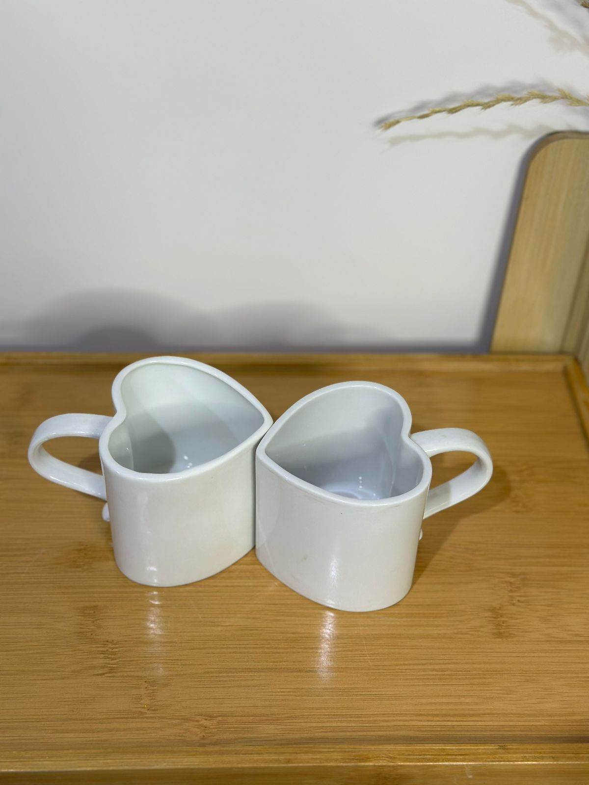 2pcs Luxury Porcelain Tea Cup Love style - Diqqawi Plates