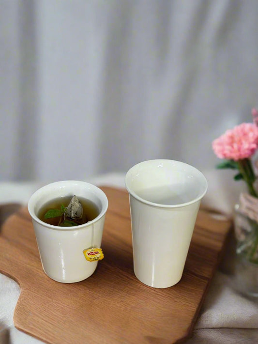 High Quality double wall Porcelain Mug Cup for Cappuccino Milk tea - Diqqawi Plates