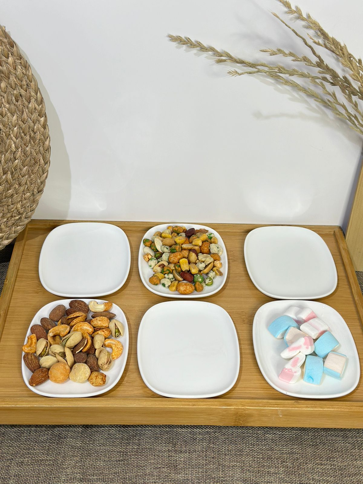 Small Rectangular Porcelain Plate for breakfast & Jam styl4 - Diqqawi Plates