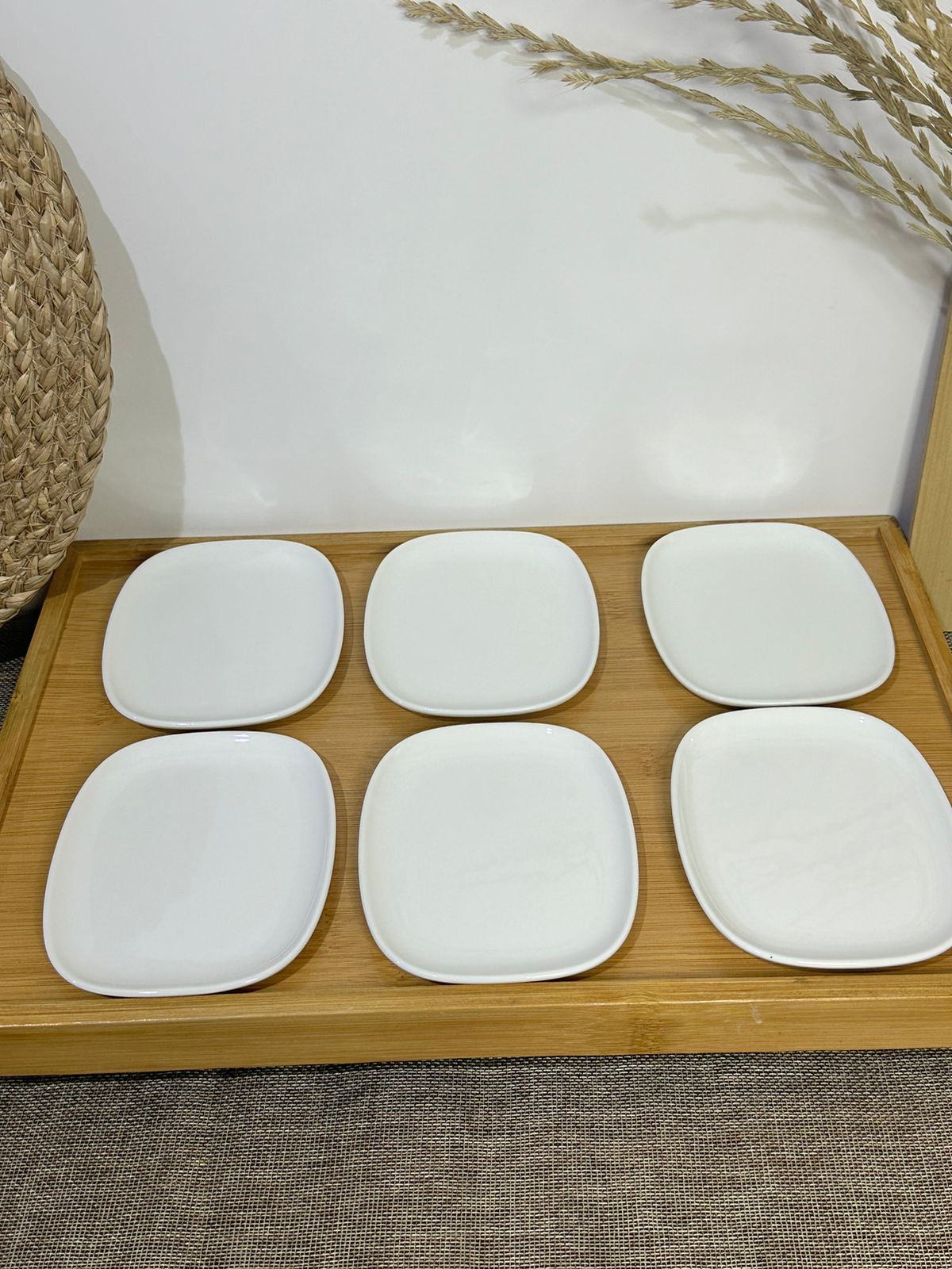 Small Rectangular Porcelain Plate for breakfast & Jam styl4 - Diqqawi Plates