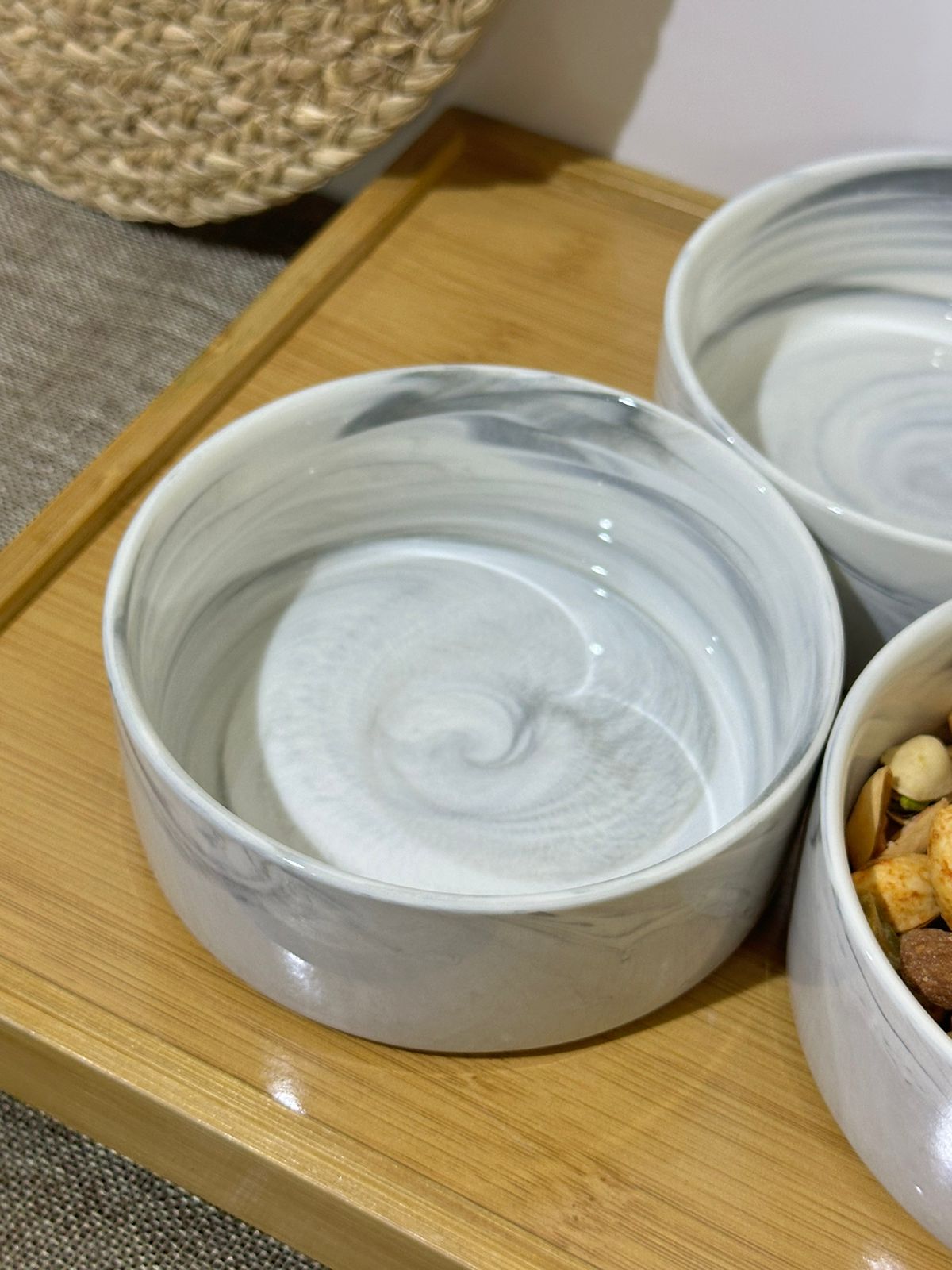 Luxury Medium Porcelain Bowl for Serving Soup Nuts - Diqqawi Plates