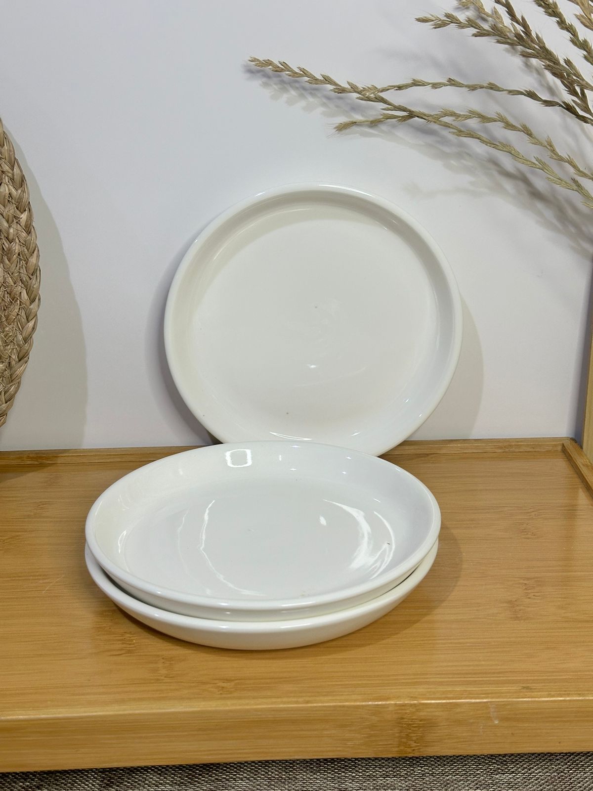Premium Porcelain Plates – Set of 3 with Minor Defects (Read Description)styl4 - Diqqawi Plates