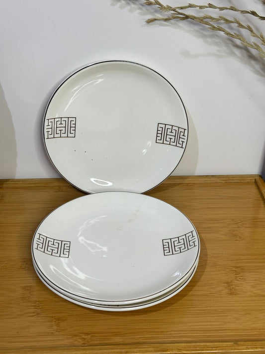 Premium Porcelain Plates – Set of 3 with Minor Defects (Read Description)styl5 - Diqqawi Plates