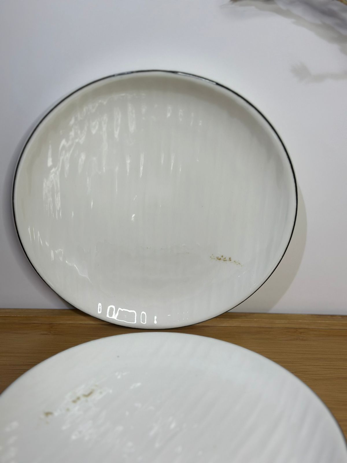 Premium Porcelain Plates – Set of 3 with Minor Defects (Read Description)styl6 - Diqqawi Plates