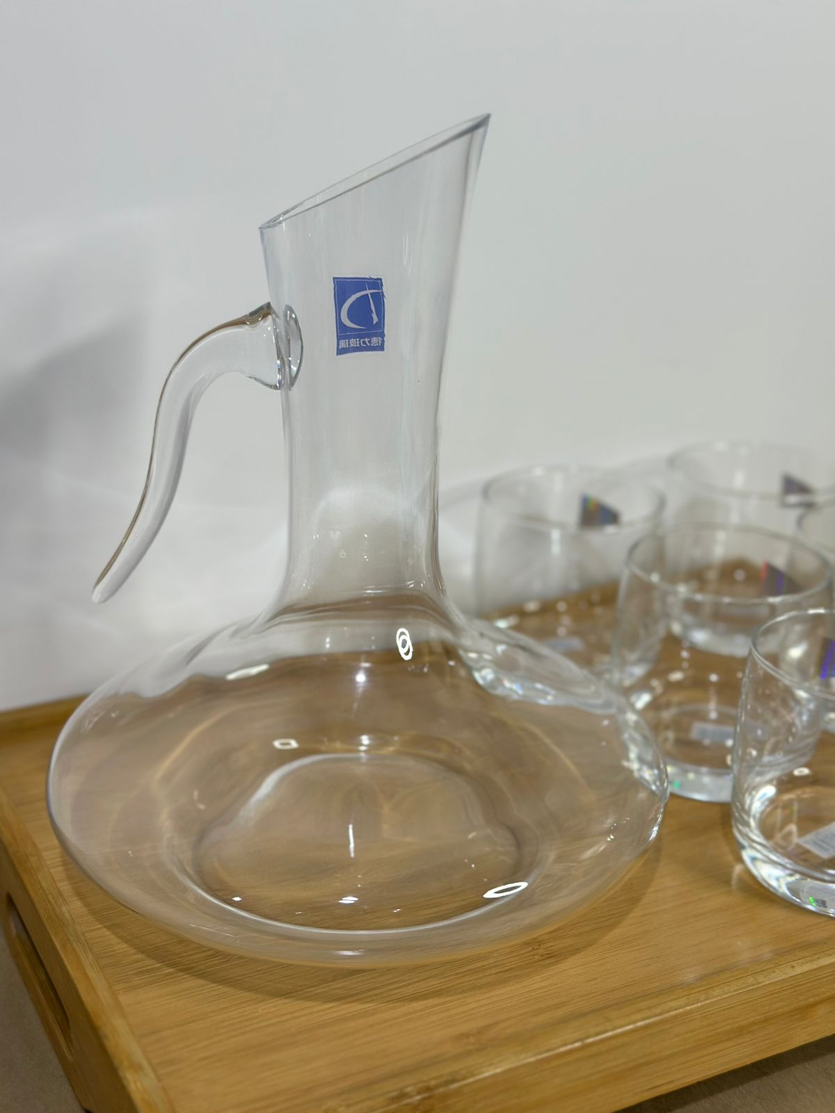 1900ML Glass Water Juice Jug with 6 cups - Diqqawi Plates