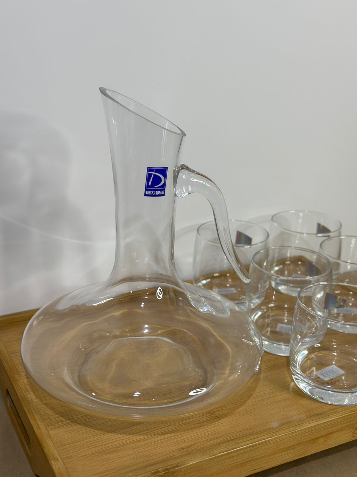 1900ML Glass Water Juice Jug with 6 cups - Diqqawi Plates