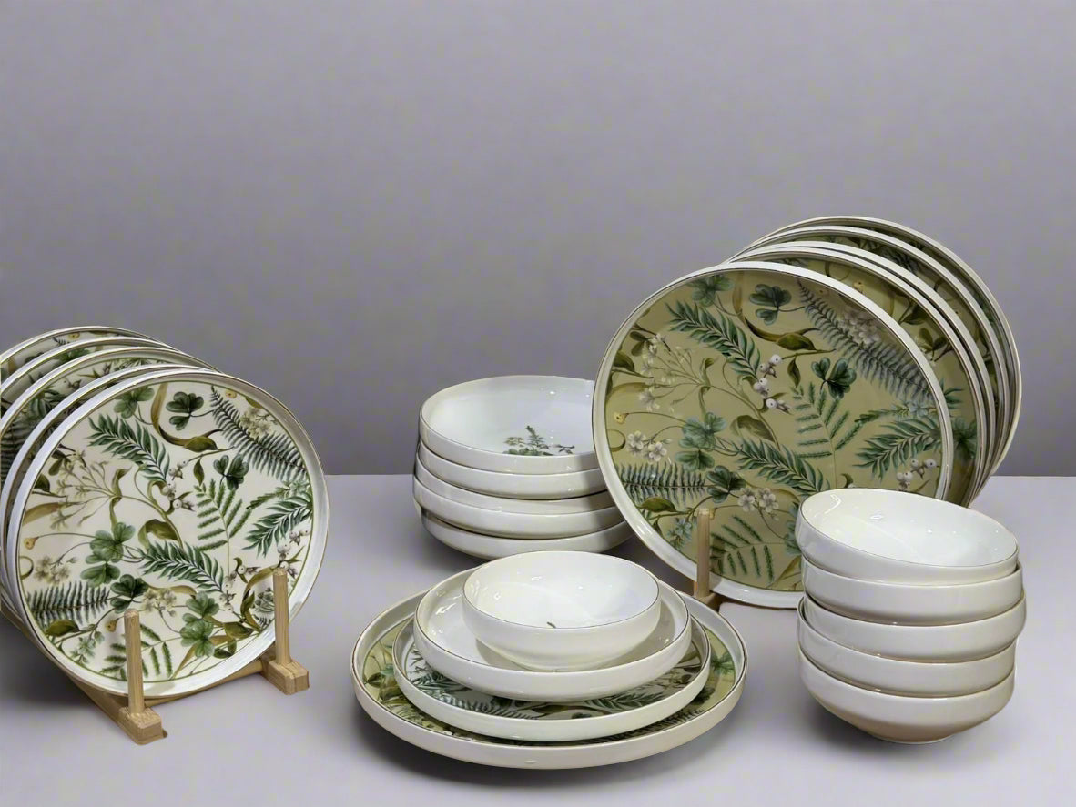 24pcs Dinner Set - Style 1 - Diqqawi Plates