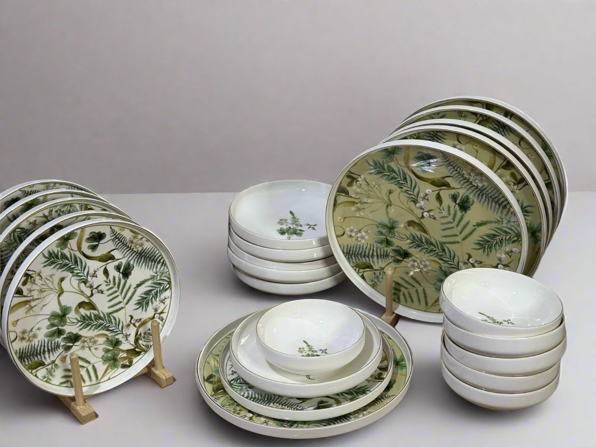 24pcs Dinner Set - Style 1 - Diqqawi Plates
