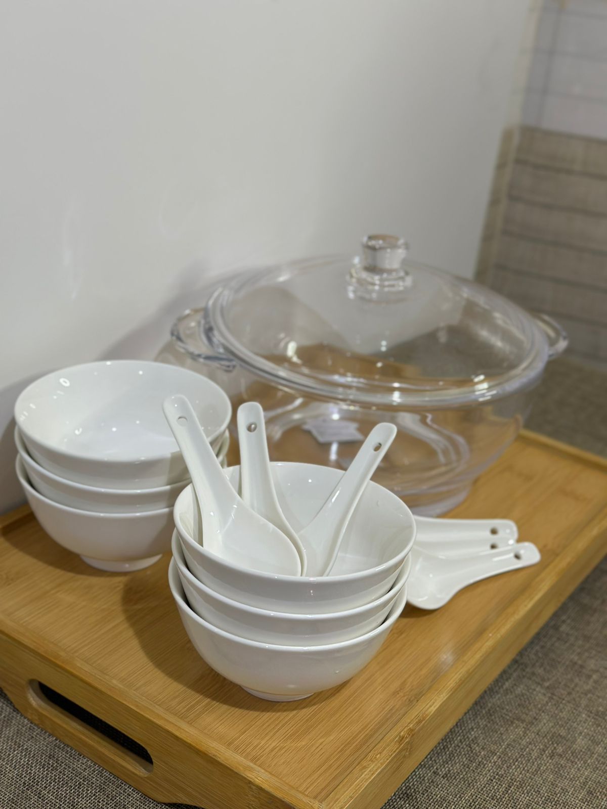 14-Piece Glass & Ceramic Serving Set with Iron Stand - Diqqawi Plates