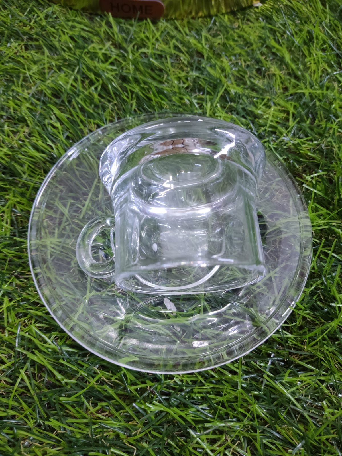 Elegant Glass Coffee Set with Tray - Diqqawi Plates