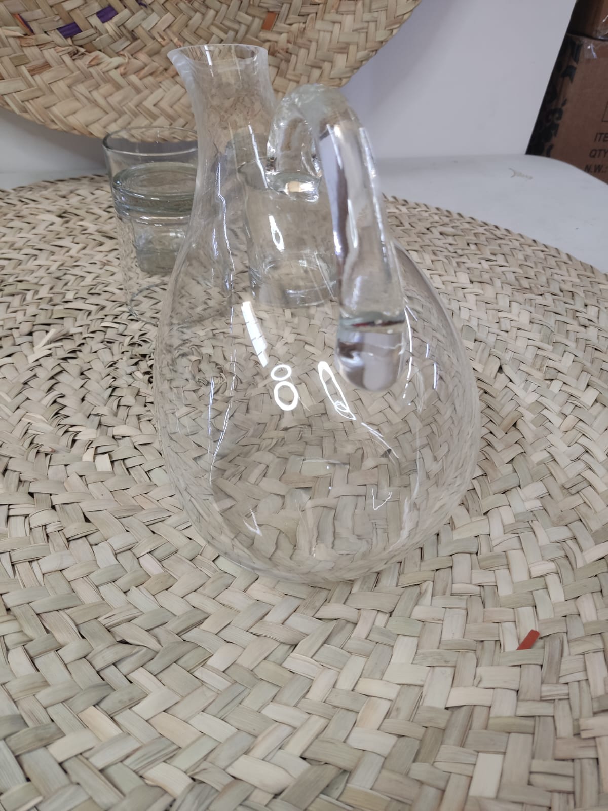 1500 ML Glass Water Juice Pitcher and 4 Cups 260ml - Diqqawi Plates