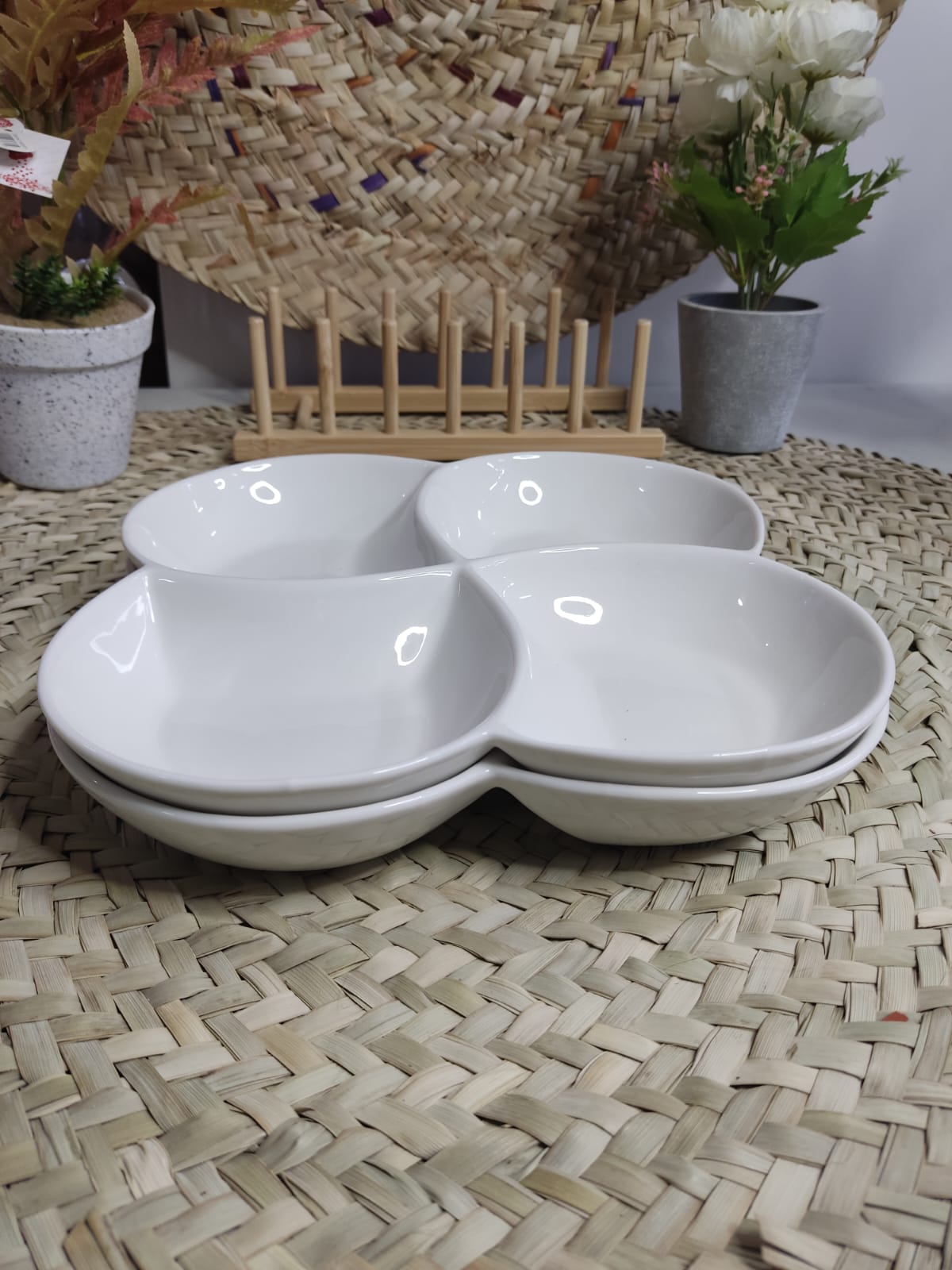 Large Divider Plate (4 compartments) styl2 - Diqqawi Plates