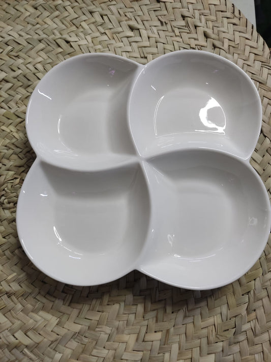 Large Divider Plate (4 compartments) styl2 - Diqqawi Plates
