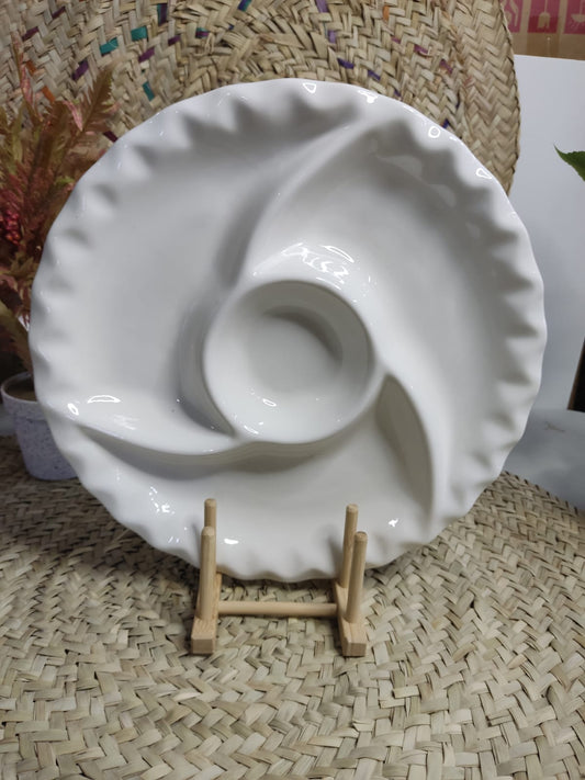 Extra Large Divider Plate (4 compartments) styl2 - Diqqawi Plates