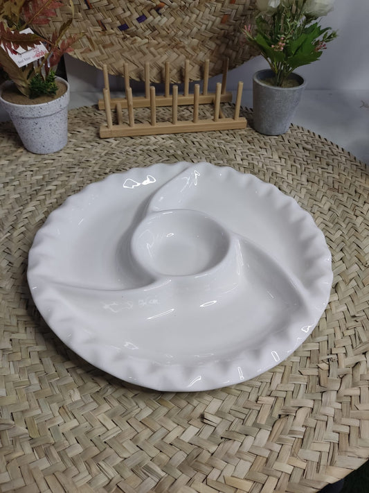 Extra Large Divider Plate (4 compartments) styl2 - Diqqawi Plates