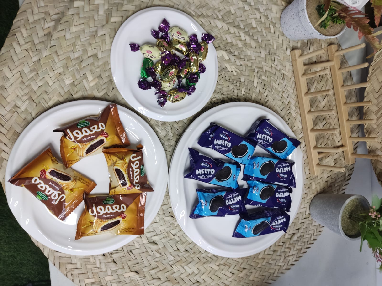 3pcs Luxury Porcelain Dining Plate styl2 - Diqqawi Plates