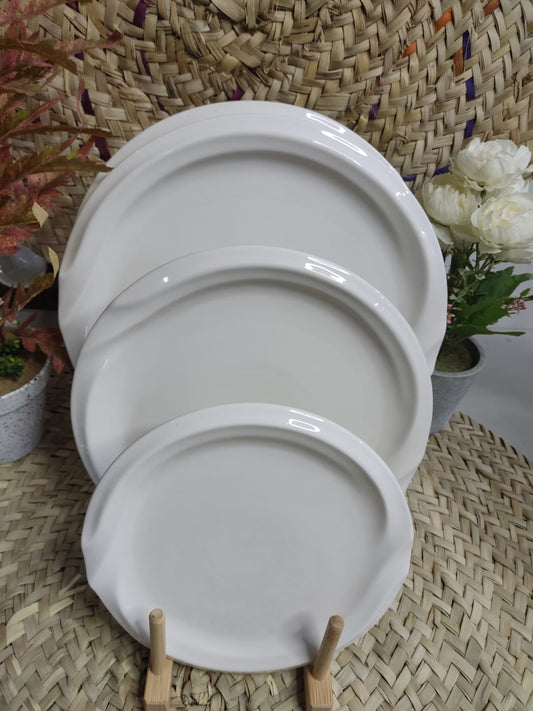 3pcs Luxury Porcelain Dining Plate styl2 - Diqqawi Plates