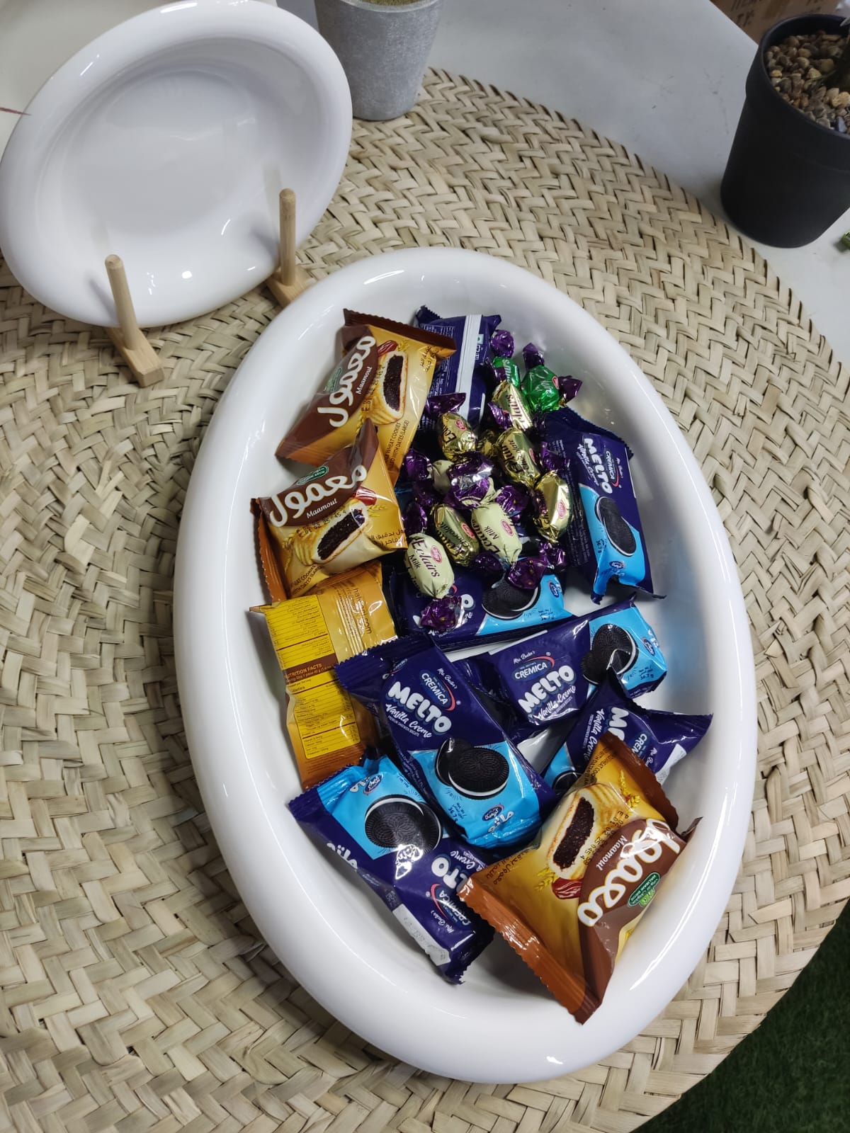 7pcs Luxury Rounded Porcelain Dining set - Diqqawi Plates