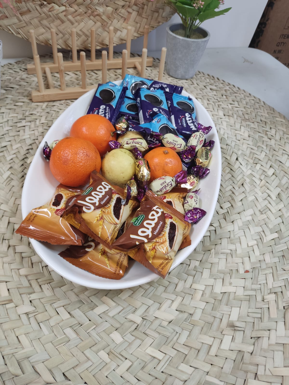 Luxury High-Quality Porcelain Oval Serving Plate styl2 - Diqqawi Plates