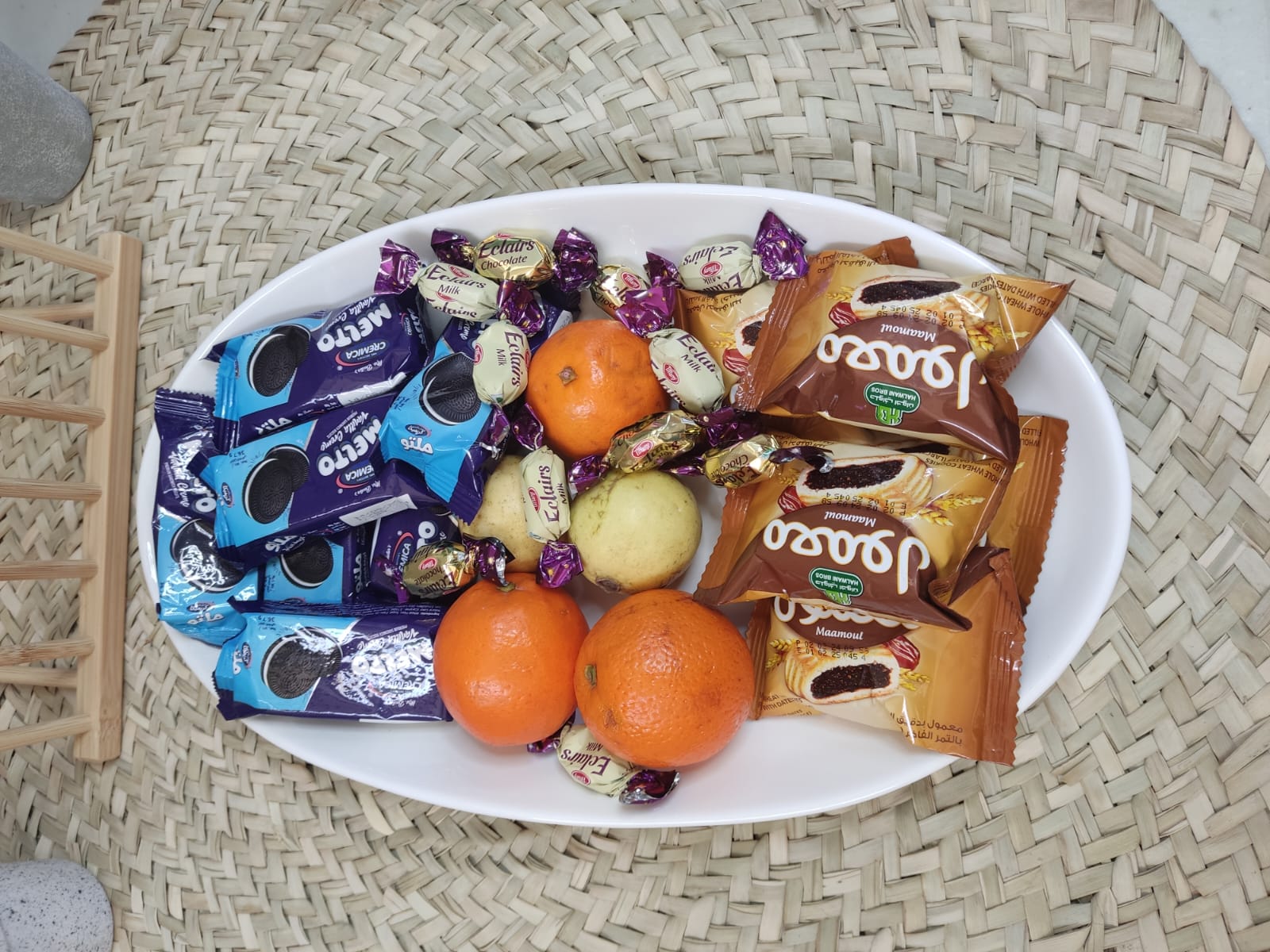 Luxury High-Quality Porcelain Oval Serving Plate styl2 - Diqqawi Plates